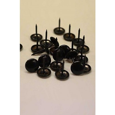 Black Flat Top Enamel Nails (Pack of 100 - 10.5mm)