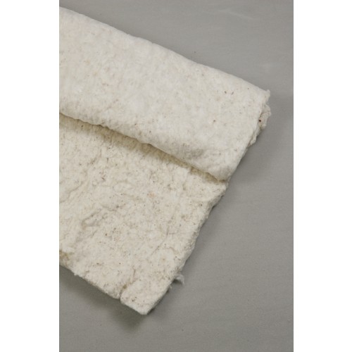 White cotton felt