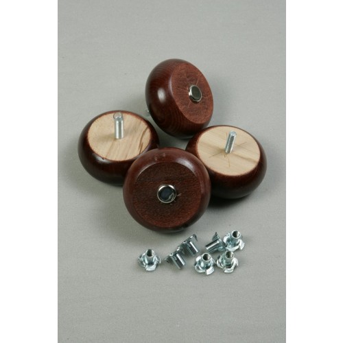 Bun Feet (Mahogany Finish)